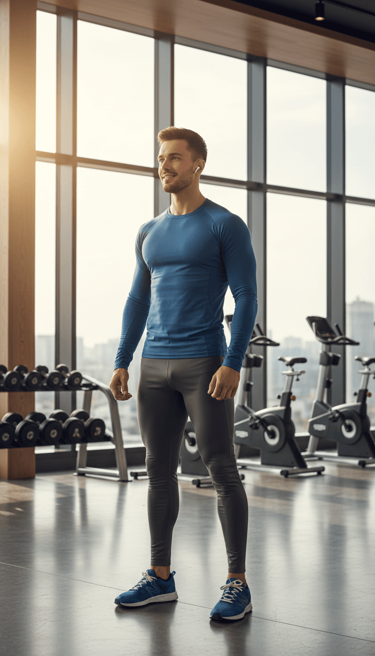 Jan Banaszek displaying athletic physique